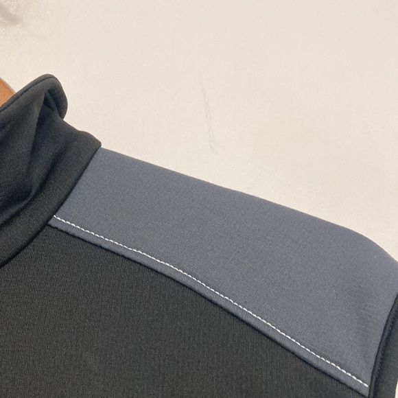 Galvin Green Half Zip Vest Men Medium Gray Black Insula Stretch Golf Shirt - Picture 6 of 12